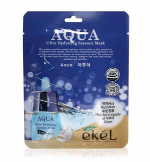 Ekel Aqua Ultra Hydrating Essence Mask Ультра-гидрирующая тканевая маска с гидролизованным коллагеном