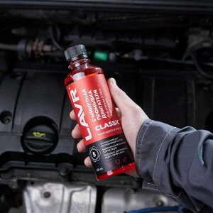 Промывка масляной системы Lavr Five-minute Motor Flush Classic, 5-минутная, для бензиновых, дизельных двигателей и МКПП, бутылка 345мл, арт. Ln1003N