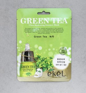 EKEL Green Tea Ultra Hydrating Essence Mask Маска с экстрактом зеленого чая