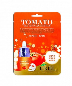 Тканевая маска с экстрактом томата ekel tomato ultra hydrating essence mask