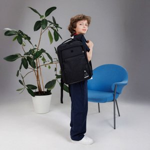Рюкзак молодежный GRIZZLY с карманом для ноутбука 13", анатомической спинкой, для мальчика
