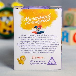 Познавательная игра-викторина «Маленький почемучка», 60 карточек