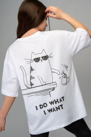 Детская футболка оверсайз Happyfox