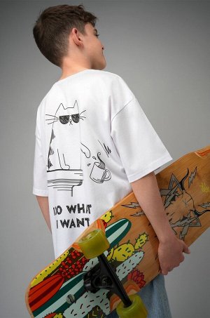 Детская футболка оверсайз Happyfox