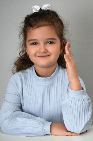 Блузка для девочки с длинным рукавом