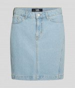 Юбка BLOCK LOGO DENIM SKIRT