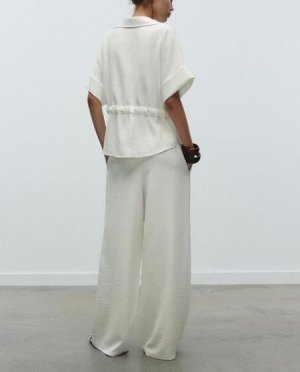 РУБАШКА САФАРИ ИЗ КРЕПА арт. 2273957, белый