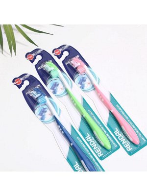 Зубная щетка мягкая Rendal Massager, микс 1 шт.