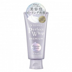 Shiseido SENKA Perfect Whip Premium Clear Foam - очищающая пенка-пилинг с салициловой кислотой