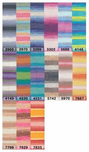 Пряжа Alize Bella Batik 100