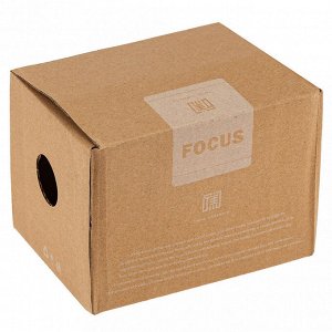 Кружка фарфоровая "Фокус-2" 320мл, д9см h8,2см, глянцевая глазурь, с деколью, цвет - красный, д/горла 8,8см, д/основания 6,8см, в коробке (Китай)