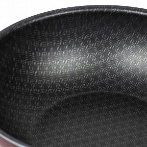 "Lace" Сковорода-вок с антипригарным покрытием д28см "Кружево", h8см, s0,2см, две съемные ручки (Россия)