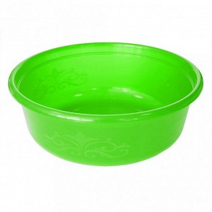 Миска пластмассовая 4л, д28,5см, цвета микс (Россия)