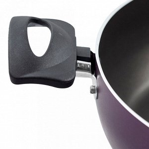 "Violet" Сотейник с антипригарным покрытием д26см, h7,5см, s1,8мм, 2 бакелитовые ручки (Россия)