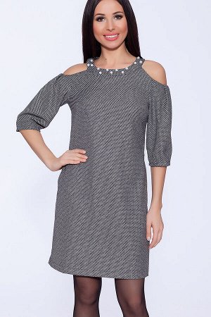 #51575 Платье (OleGra) Черно-серый