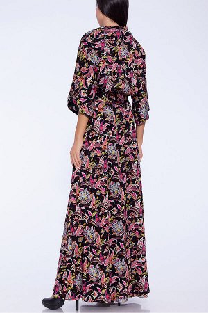 #55616 Платье (Emansipe) Черный/розовые огурцы