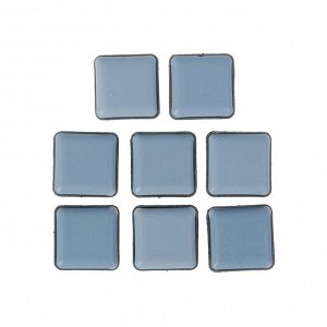 Накладка мебельная квадратная TUNDRA comfort, размер 25*25 мм, 8 шт, полимерная, цвет серый   360988