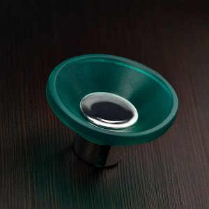 Ручка кнопка PLASTIC 001, пластиковая, зеленая