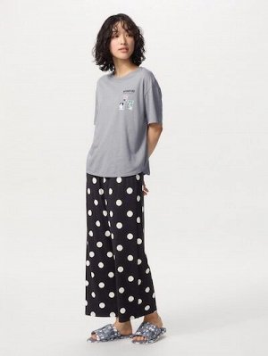 UNIQLO - домашние тапочки с Муми-троллем - 08 DARK GRAY