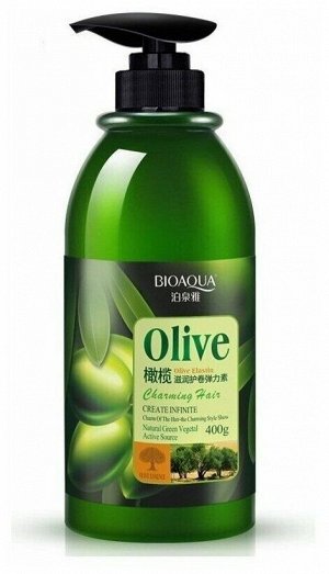 BIOAQUA. Защитный эластин для укладки волос (с экстрактом оливы), 400 гр