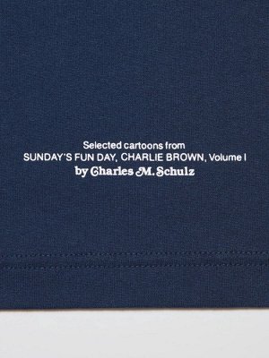 UNIQLO - оверсайз футболка с дизайном Peanuts - 69 NAVY
