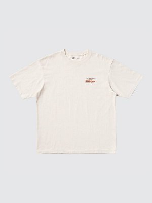 UNIQLO - оверсайз футболка с дизайном Peanuts - 30 NATURAL
