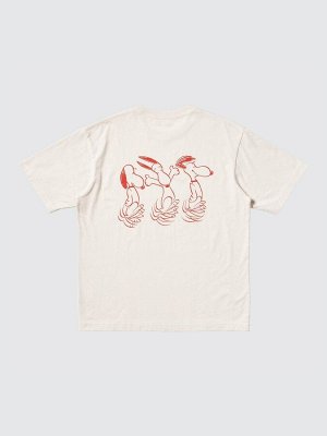 UNIQLO - оверсайз футболка с дизайном Peanuts - 30 NATURAL
