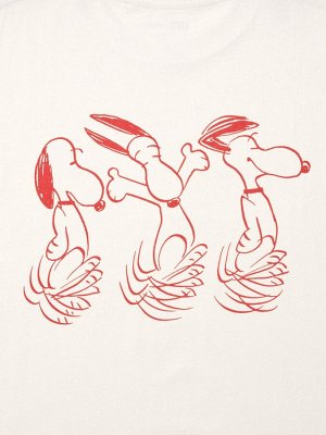 UNIQLO - оверсайз футболка с дизайном Peanuts - 30 NATURAL