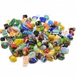 Муранское стекло галтовка фракция 8-12мм, упаковка 100г