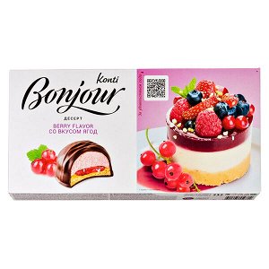 десерт BONJOUR со вкусом ягод 232 г 1/9