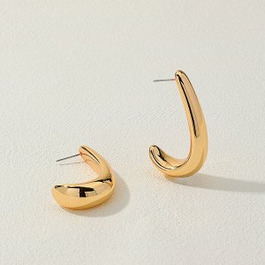 Серьги Серьги 
Размер 4,7*2,7 см
Состав: бижутерийный сплав