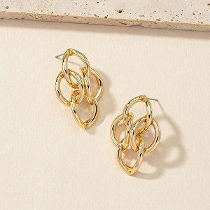 Серьги Серьги 
Размер 3,8*2,5 см
Состав: бижутерийный сплав