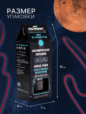 Космическое питание «Морс из лесных ягод», в тюбике, 115 г