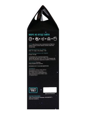 Космическое питание «Морс из ягод тайги», в тюбике, 115 г