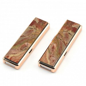 Подарочная зажигалка с зарядкой USB, камень яшма.