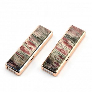 Сувенир зажигалка USB с накладкой из яшмы.