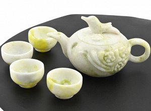 Чайный набор из жадеита на 4 персоны