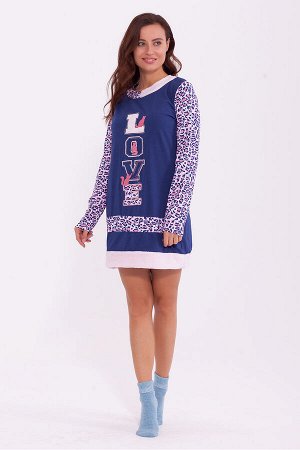 #84030 Платье (BON-AR) Синий/розовый