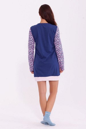 #84030 Платье (BON-AR) Синий/розовый