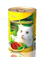 Конс. 415 гр. ж/б &quot;НОЧНОЙ ОХОТНИК&quot; для кошек ПАШТЕТ - КУРИЦА 1*20шт.