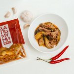 Салат из огурцов с говядиной, 150г, в/у