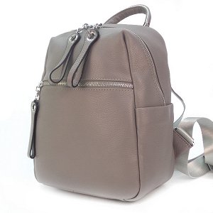 Рюкзак Borgo Antico. Кожа. 6102 l.grey/grey