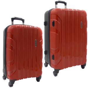 Комплект чемоданов. PP-02 red (4 колеса)