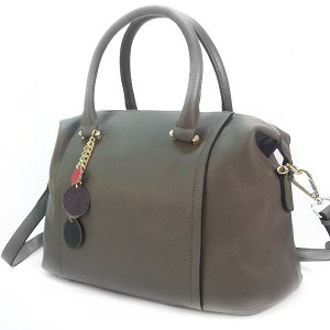 Женская сумка Borgo Antico. Кожа. 9801 grey