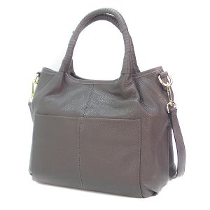 Женская сумка Borgo Antico. Кожа. 9502 grey