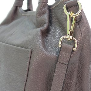 Женская сумка Borgo Antico. Кожа. 9502 grey