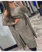 Комплект( кофта+платье+ремень)