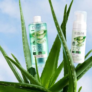 Eveline Пенка для умывания очищающе - успокаивающая Organic Aloe + Collagen 150мл