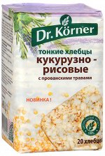 Dr.Korner Хлебцы 100г (1/20) Кукурузно-рис. с прован. травами