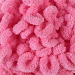 Пряжа "Puffy fine" 100% микрополиэстер 14,5м/100г  (121 розовый)